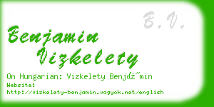 benjamin vizkelety business card